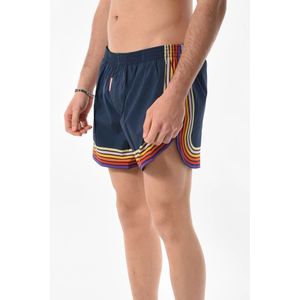 Dsquared2, Badkleding, Heren, Blauw, L, Polyester, Regenboog Print Boxershorts