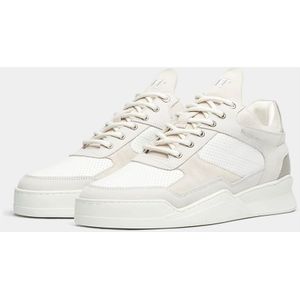 Filling Pieces, Schoenen, unisex, Wit, 46 EU, Low Top Ghost Paneled White