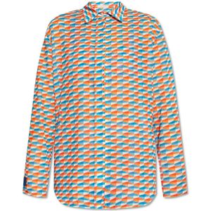 Jimmy Choo, Blouses & Shirts, Dames, Veelkleurig, S, Katoen, Lona strand shirt