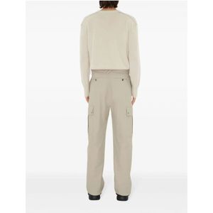 Burberry, Broeken, Heren, Grijs, S, Katoen, Grijze Broek voor Mannen Aw 24