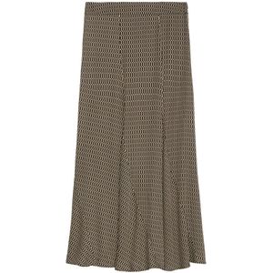 Marc O'Polo, Rokken, Dames, Beige, S, Leer, Relaxte maxi print rok