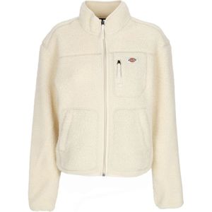 Dickies, Mount Hope Fleece Jas Whitecap Grijs Wit, Dames, Maat:S