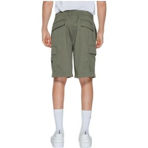 Calvin Klein Jeans, Korte broeken, Heren, Groen, M, Katoen, Heren Bermuda Shorts Lente/Zomer Collectie