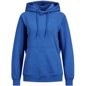 Jack & Jones, Sweatshirts & Hoodies, Dames, Blauw, M, Blauwe Hoodie Jxabbie RLX LS