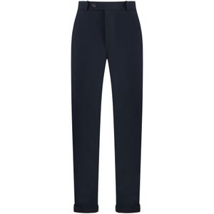 Rrd, Broeken, Heren, Blauw, XL, Polyester, Winter chino broek met omslag