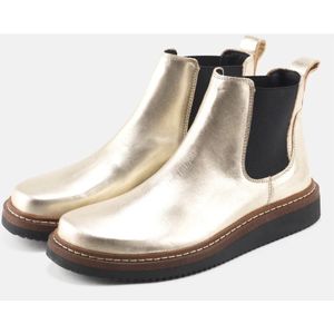 Nature Footwear, Schoenen, Dames, Geel, 36 EU, Suède, Metallic Suède Laars