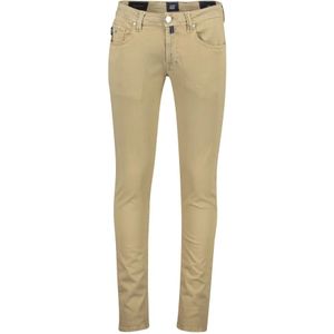 Tramarossa, Jeans, Heren, Bruin, W38 L34, Katoen, Bruine Katoenen Slim Fit 5-Pocket Broek