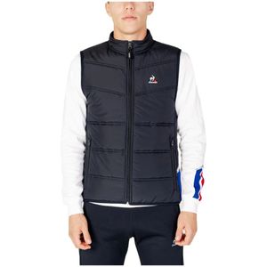 le coq sportif, Heren Blauwe Gilet Blauw, Heren, Maat:S