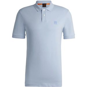 Hugo Boss, Slim-Fit Oranje Polo Shirt Blauw, Heren, Maat:S