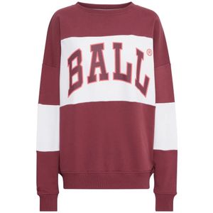 Ball, Sweatshirts & Hoodies, Dames, Rood, M, Burgundy Sweatshirt met Cool Print
