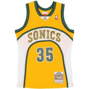 Mitchell & Ness, Kevin Durant NBA Alternatief Shirt 2007 Geel, Heren, Maat:XL