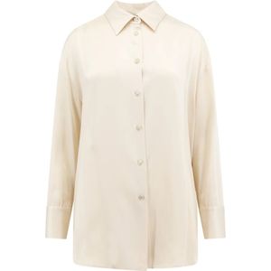 Semicouture, Blouses & Shirts, Dames, Beige, 2Xs, Shirts
