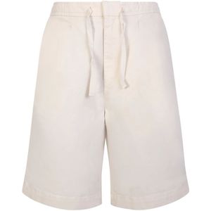 Officine Générale, Korte broeken, Heren, Beige, M, Katoen, Comfortabele lichtbeige katoenen shorts