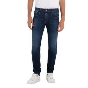 Replay, Jeans, Heren, Blauw, W31 L30, Denim, Donkerblauwe Denim Jeans