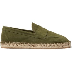 Scarosso, Diego Suede Espadrilles Groen, Heren, Maat:41 EU