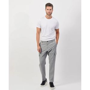 Hugo Boss, Broeken, Heren, Grijs, M, Wol, Relaxed Fit Cargo Broek Grijs