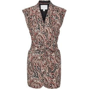 Vero Moda, Jassen, Dames, Veelkleurig, XL, Fire Whirl Lang Vest Vrij Print