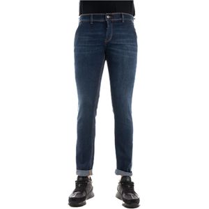 Dondup, Slim-fit Jeans Blauw, Heren, Maat:W38