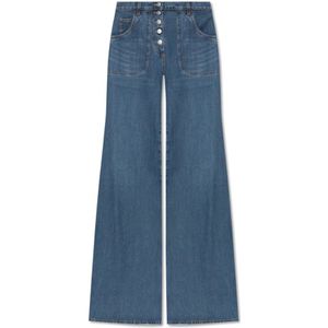 Etro, Jeans, Dames, Blauw, W28, High-waisted jeans