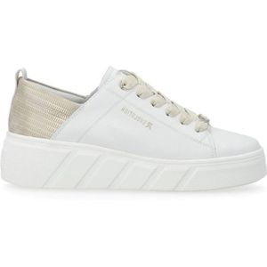 Rieker, Schoenen, Dames, Wit, 37 EU, Leer, Witte Vrijetijdssneakers Vrouwen Stijlvol Comfort