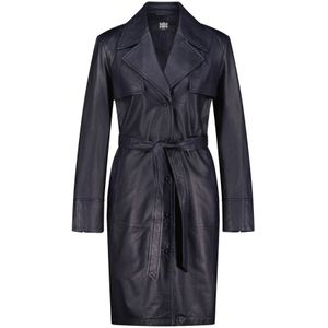 Riani, Belted Coats Zwart, Dames, Maat:XS