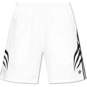 Adidas Originals, Korte broeken, Heren, Wit, 2Xl, Polyester, Logo Shorts