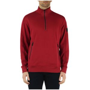 Boss, Sweatshirts & Hoodies, Heren, Rood, M, Katoen, Sport