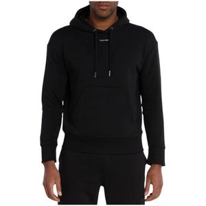 Calvin Klein, Sweatshirts & Hoodies, Heren, Zwart, M, Katoen, Modieuze heren hoodie