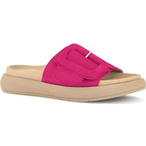 Gabor, Schoenen, Dames, Roze, 40 EU, Suède, Roze Open Casual Slippers Vrouwen