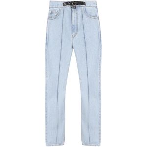 JW Anderson, Blauwe Jeans met 98% Katoen Blauw, Dames, Maat:S