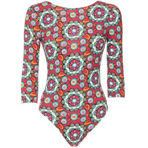 La DoubleJ, Bescheiden Elegantie Bodysuit Top Rood, Dames, Maat:L