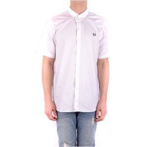 Fred Perry, Klassieke Overhemden Collectie Wit, Heren, Maat:S