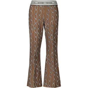 Cambio, Broeken, Dames, Bruin, XL, Wijde Slim-fit Broek