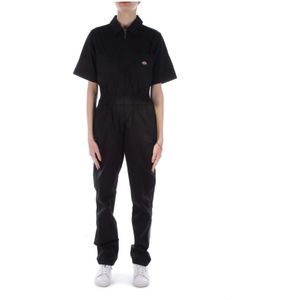 Dickies, Jumpsuits Zwart, Dames, Maat:M