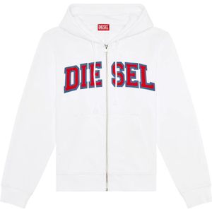 Diesel, Zip-throughs Wit, Heren, Maat:L