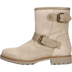 Panama Jack, Schoenen, Dames, Beige, 38 EU, Suède, Taupe Suede Biker Boots Felina