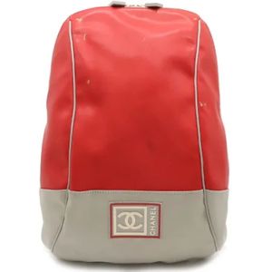 Chanel Vintage, Pre-owned Rubber backpacks Rood, Dames, Maat:ONE Size