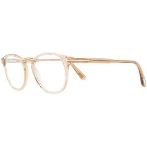Tom Ford, Accessoires, Heren, Beige, 49 MM, Klassieke Optische Bril voor Dagelijks Gebruik