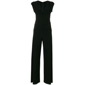 Norma Kamali, Jumpsuits Zwart, Dames, Maat:L