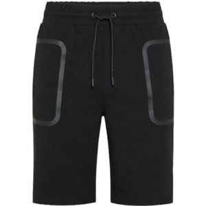 Peuterey, Korte broeken, Heren, Zwart, XL, Katoen, Heren Zwarte Shorts - XL