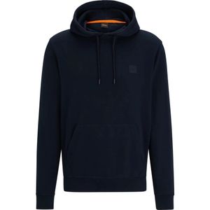 Hugo Boss, Sweatshirts & Hoodies, Heren, Blauw, L, Katoen, Oranje Wetalk Jersey Hoodie