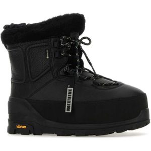 Ugg, Schoenen, Dames, Zwart, 39 EU, Zwarte leren Shasta enkellaarsjes