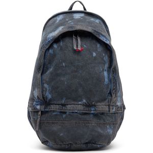 Diesel, Tassen, unisex, Blauw, ONE Size, Denim, Rave Backpack - Backpack in coated denim