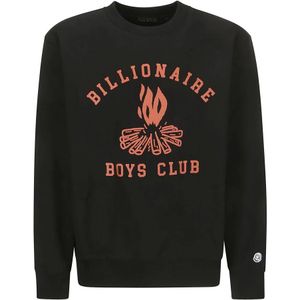 Billionaire Boys Club, Sweatshirts & Hoodies, Heren, Zwart, S, Campfire Crewneck Sweatshirt