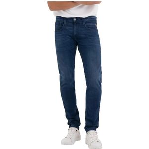 Replay, Jeans, Heren, Blauw, W34 L32, Katoen, Slim-fit Jeans