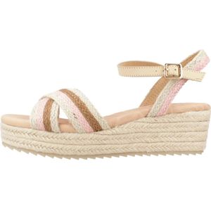 Mtng, Platform Wedge Sandal Bruin, Dames, Maat:37 EU