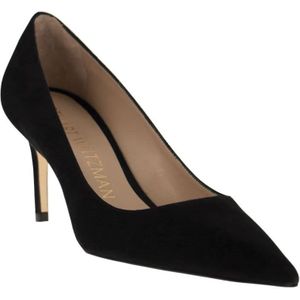 Stuart Weitzman, Schoenen, Dames, Zwart, 35 EU, Suède, Stuart 75 - Suède pumps