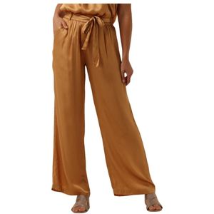 Summum Woman, Broeken, Dames, Bruin, S, Satijn, Camel Satijnen Broek