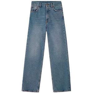 dagmar, Wijde Pijp Denim Jeans Blauw, Dames, Maat:W27 L32