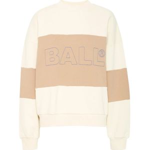 Ball, Sweatshirts & Hoodies, Dames, Wit, XL, Katoen, Zomer Chain Crew Neck Sweatshirt Off White